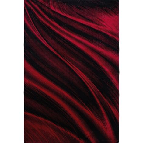IRMA - Tapis à effet Graphique (Rouge - 120x170cm) (1/5)