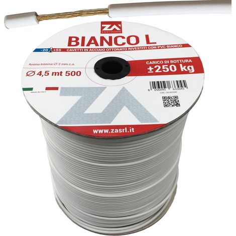 500ML FILO STENDIBIANCHERIA BIANCONE OTTONATO MM. 4,5 (1/2)
