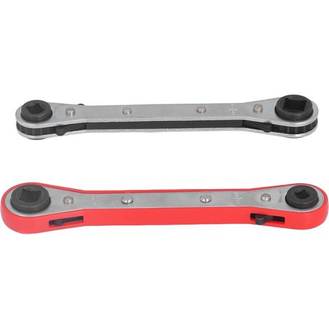 Kit d'outils de réparation comprenant 2 clés à cliquet doubles carrées en acier à haute teneur en carbone (1/5)