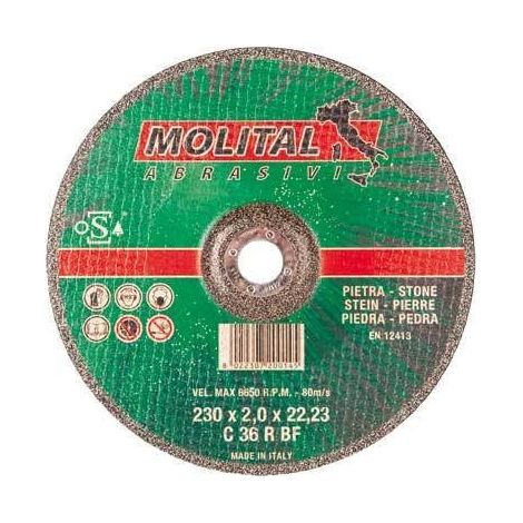 DISCO DA TAGLIO PER MARMO SOTTILE MOLITAL Ø 230x2,0 mm (1/2)