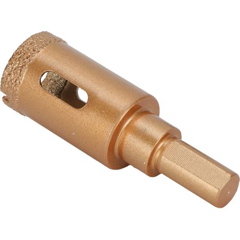 Foreuse carotteuse diamant 22mm pour verre granit marbre céramique carrelage, scie cloche à trépan (1/5)