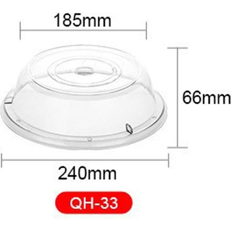 Couvercle universel pour four à micro-ondes/couvercle alimentaire, transparent (1/5)