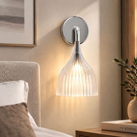 Applique minimalista, fusione di stili scandinavo e italiano, illuminazione ambientale calda per la casa. (1/4)