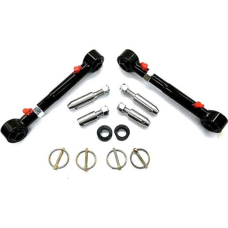 1 jeu de biellettes de barre stabilisatrice avant réglables, rehausse de 2,5 à 6 pouces, pour Jeep Wrangler JK JKU 2/4 portes 07-18, barre stabilisatrice avant déconnectable (1/5)