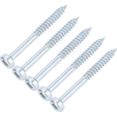 Vis autotaraudeuse à tête carrée 38mm, filetage fin, zincée - Lot de 100 (1-1/2 pouce) (1/5)