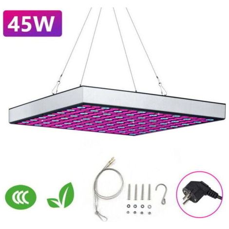 45W Lampe Horticole LED Croissance Floraison à 225 LED, XU,Lampe pour Plante Spectre Complet,Grow Light pour Plantes Fleurs -