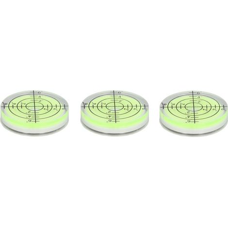 Irovami Set mit 3 hochpräzisen runden Wasserwaagen, Mini-Zielwaagen, 32-mm-Horizontalmessinstrument (1/5)