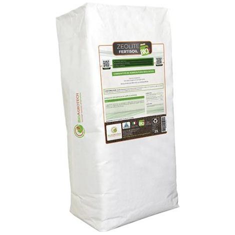 Zeolite a base di Clinoptilolite 2,5/5 mm (Fertisoil) (25 kg), ammendante per piante