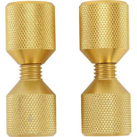 piezas 2 piezas de brida de alineación doble de aluminio de 1-1/8 pulgadas soportes de alineación para 0.5 a 14 pulgadas 150 lb Golden