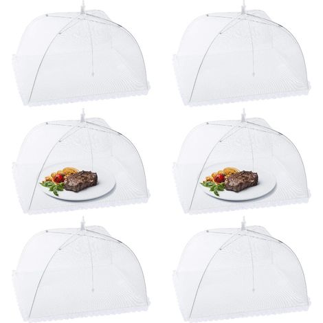Rare pearl 16-piece foldable umbrella-shaped cake bag, flight food cover, perfect size 4545cm (1/5)