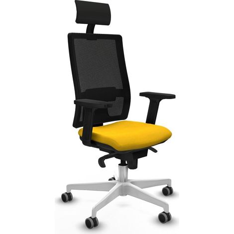 Piqueras-y-crespo Horna chaise bureau noir confortable (1/3)