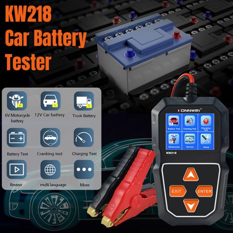 Geeignet für den Kfz-Batterietester KW218 zur Analyse von 6V/12V-Startvorgängen und Ladevorgängen, kompakt und tragbar.