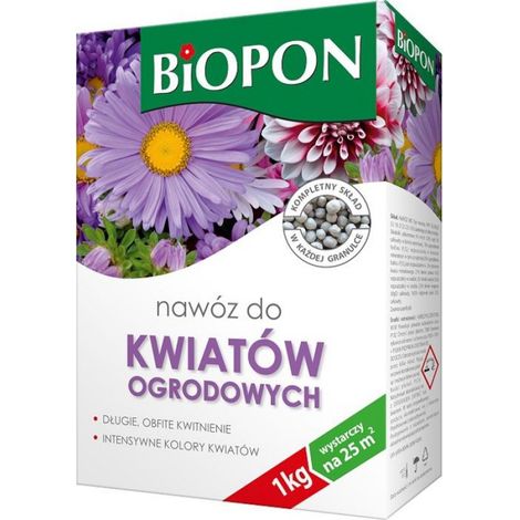 Engrais Granulé - Pour Fleurs De Jardin - NPK 3,5-10-21 - Avec Calcium Magnésium Soufre - 1 Kg