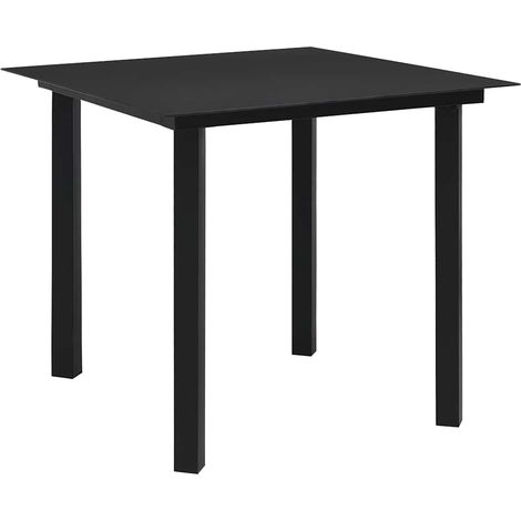 Maison Exclusive - Set da Pranzo da Giardino 5 pz in Rattan PVC Nero (1/5)