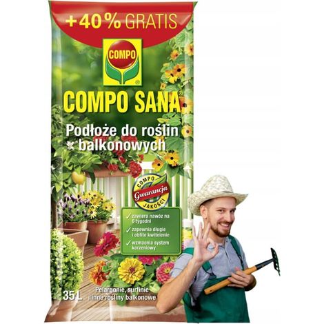 Substrat für Balkonpflanzen 35L universal