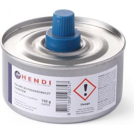 Pasta combustibile per scaldavivande, barattolo con stoppino, 145 ml, set da 24 - Hendi 193693
