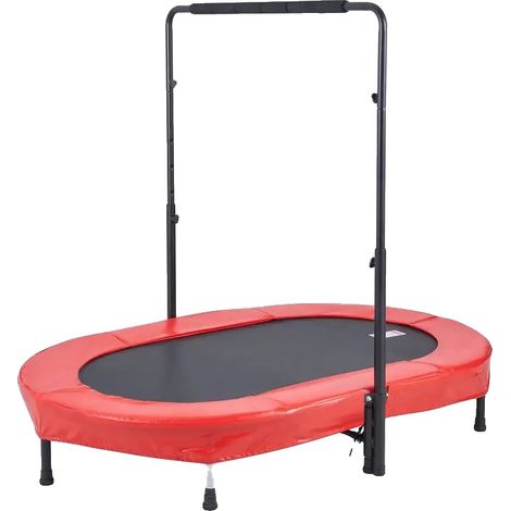 Mini-Trampolin, kinderfreundliches Design, sichere Handhabung, Rot (1/2)
