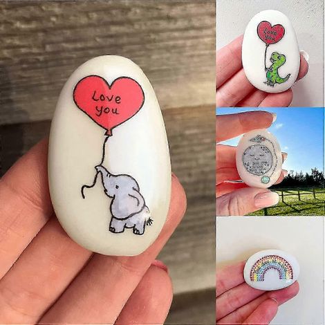 Elefantenförmiger Glücksstein als Geschenk für besondere Anlässe wie Muttertag, Vatertag und Geburtstage (1/3)