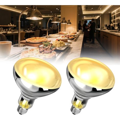 Ampoule chauffante E27 200 W, ampoule de chauffage alimentaire, ampoule de chauffage E27, ampoule de couveuse, lampe chauffante pour poulet, ampoule de rechange pour chauffage de salle de (1/5)