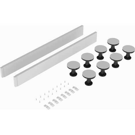 Signature Shower Tray Riser Kit (Square/Rectangular Models up to 1000mm) - Gloss White (1/2)