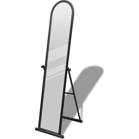 Grand Miroir 144 cm Noir pour la chambre ou la salle de bain. Idéal pour s'habiller (1/5)