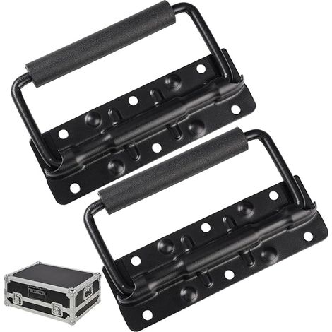 Spring Box Handle 124 mm Folding Box Handles Folding Metal Pull Box for Crates Storage Bins Safe Flight Case (1/5)