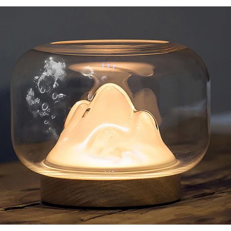 Lampe de chevet lampe de table créative, aquarium en verre lampe de chevet simple et dynamique lampe de chevet romantique pour chambre à coucher, salon, étude, bureau, Studio (1/5)
