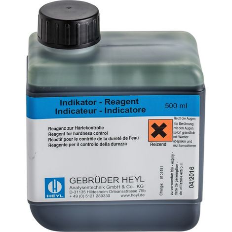 BWT Indikatorlösung 500ml 1,0-10,0 Grad dH, für Testomat 2000 Bob, 11860
