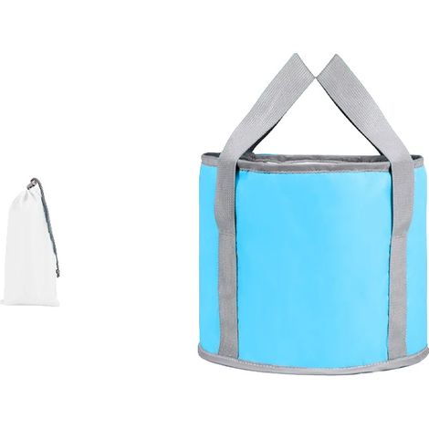 Fußbadewanne, faltbares Design, isoliert für Wärmespeicherung, mittelgroße blaue (1/2)