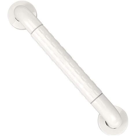 Toilet Grab Bar Stainless Steel Wall Handle Bathtub Handle Towel Holder - 400mm (White) (1/5)
