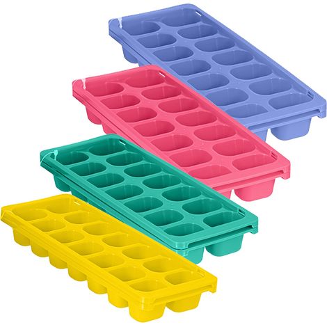 STAMPO PER CUBETTI GHIACCIO cm. 25 x 9 x 3 - cf. da 2 pz. cm. 25 x 9 x 3 - cf. da 2 pz.
