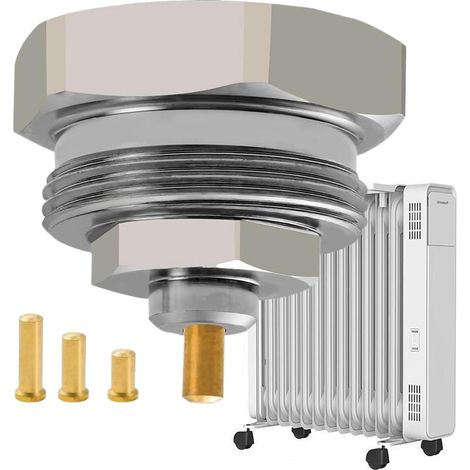 Robinet de radiateur - Adaptateur thermostatique en métal (1/5)