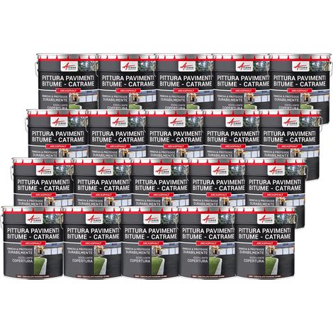 Vernice per asfalto - ARCASPHALT - 20 x 15 kg Cioccolato Marrone Scuro - ARCANE INDUSTRIES (1/5)