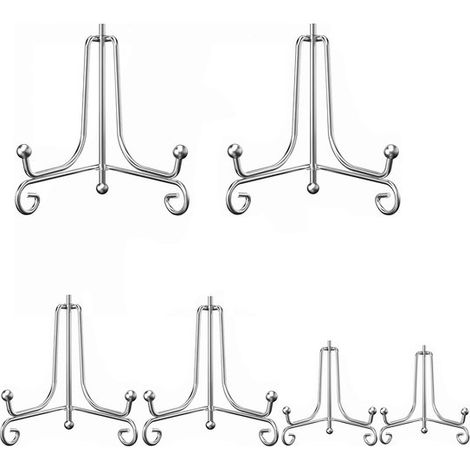 pezzi - Supporto per piatti decorativi (10 cm, 15 cm, 20 cm) - Porta piatti - Espositore - Supporto per libri multifunzione - Piatti decorativi - Porta piatti - (1/5)