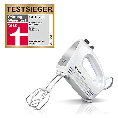Bosch MFQ24200 batidora de mano blanco plateado 400W