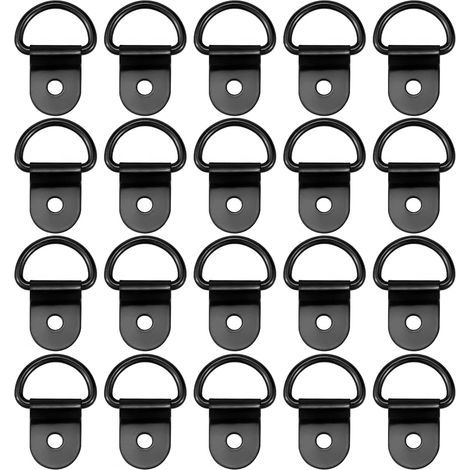 20 Pièces Anneau Arrimage -Fixation Voile D'ombrage Accessoire Remorque en Acier Inoxydable,Fixation Robuste pour remorque Voiture et Van aménagé (1/5)