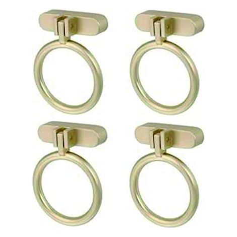 Boutons de Tiroir en LaitonBoutons Meubles Poignees Porte Cuisine 4 pièces Laiton Or (1/5)