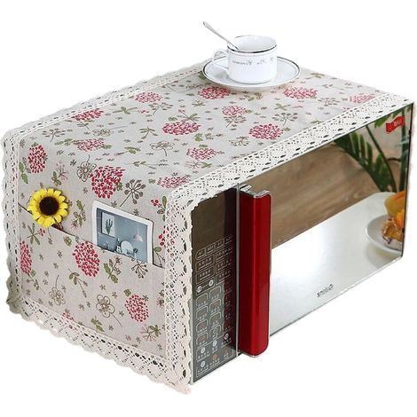 Housse pour four à micro-ondes, housse de protection anti-poussière décorative (1/5)