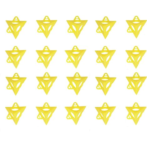 Kit de 20 supports triangulaires en plastique pour peinture, bricolage bois, cadres photo et planches de porte. (1/5)
