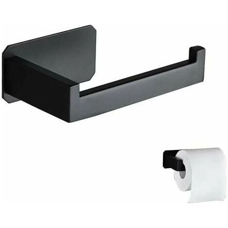 Devidoir Papier Toilette Acier Inoxydable Derouleur Papier Toilette Mural Original Sans Percage Noir Porte Papier Toilette Adhesif 3M Pour Decoration Salle de Bain WC Accessoire Cuisine (1/5)
