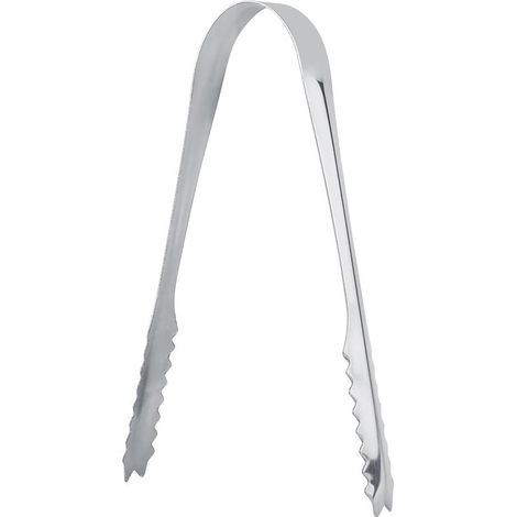 Pinzas para hielo, cuchara para dulces con mango transparente antideslizante, de acero inoxidable, para supermercado, para bufé de dulces, café, cubo de hielo (acero inoxidable 304, 5 pulgadas)