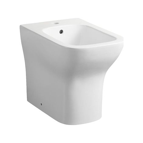 Bidet filomuro appoggio a pavimento tulipano bianco lucido