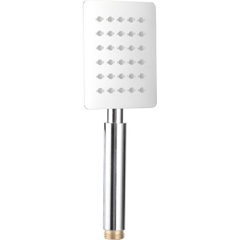 Pommeau de douche à main à filetage G1/2 po, pulvérisateur carré haute pression pour système de douche de bain (1/5)