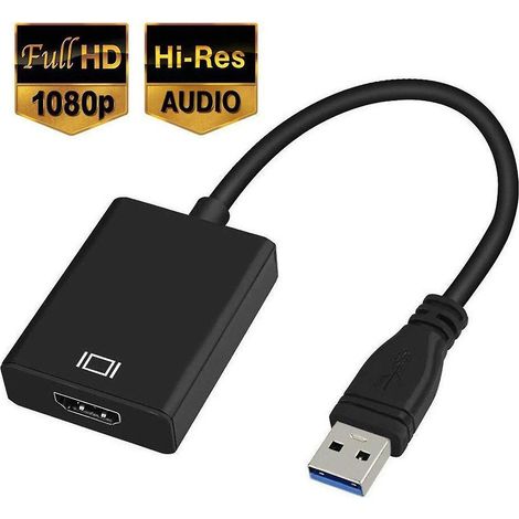 Adaptateur USB 3.0 vers HDMI HD 1080p avec sortie audio (1/4)