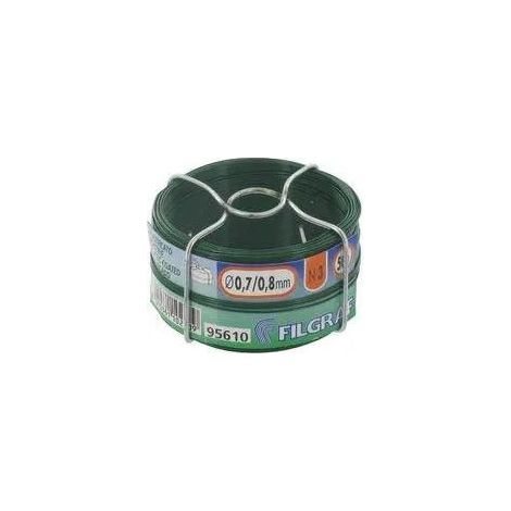 Grüner plastifizierter Draht, 0.7mm, 50m Spule