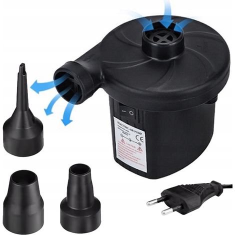 Pompe électrique 2 en 1 pour matelas à ballons, 3 embouts, 55 W