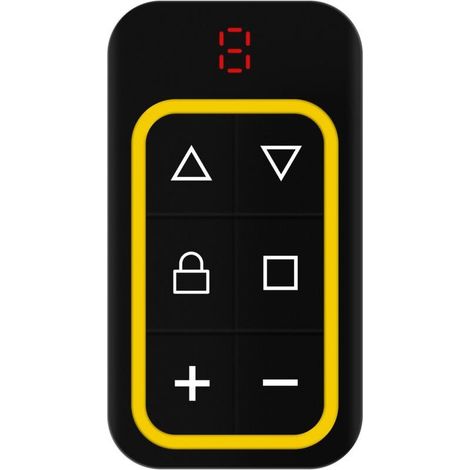 Télécommande de porte de garage multifréquence 8 canaux, 2 pièces, 430,5 MHz, duplicable, identification automatique, jaune (1/4)