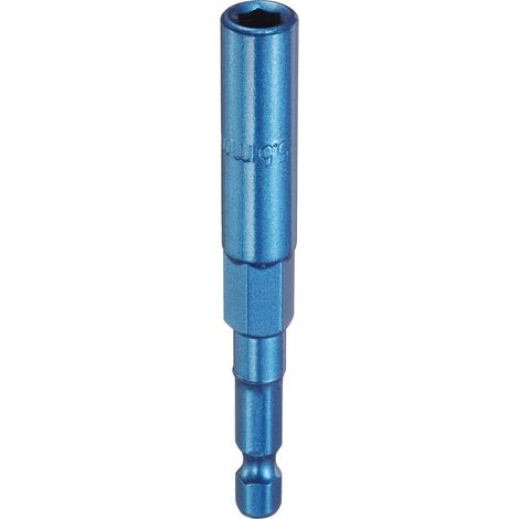 Douille Six Pans 5.5mm Entraînement Hexagonal CR-V Acier Douille Puissance Vis Foret Clé Outils Avec Tige Hexagonale 1/4" Changement Rapide Pour Perceuses Électriques, Bleu (1/5)