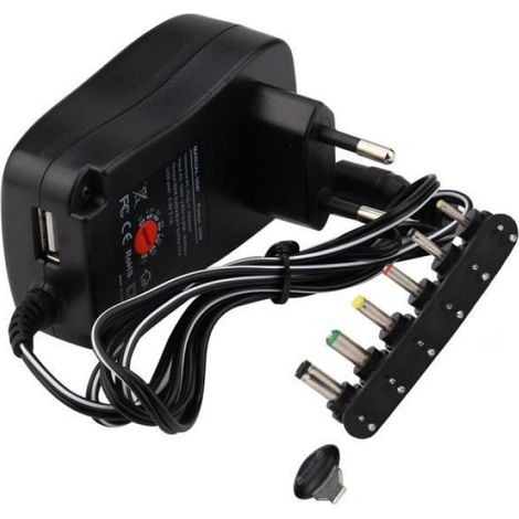 Adaptateur secteur universel AC - DC 30W EU Adaptateur de chargeur 6 adaptateur 3V-12v Ya139 (1/4)