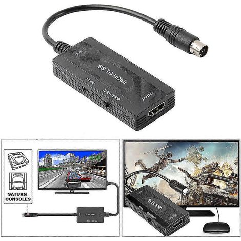 Convertisseur SS vers HDMI, adaptateur TV haute définition, compatible avec les consoles de jeux Sega. (1/2)